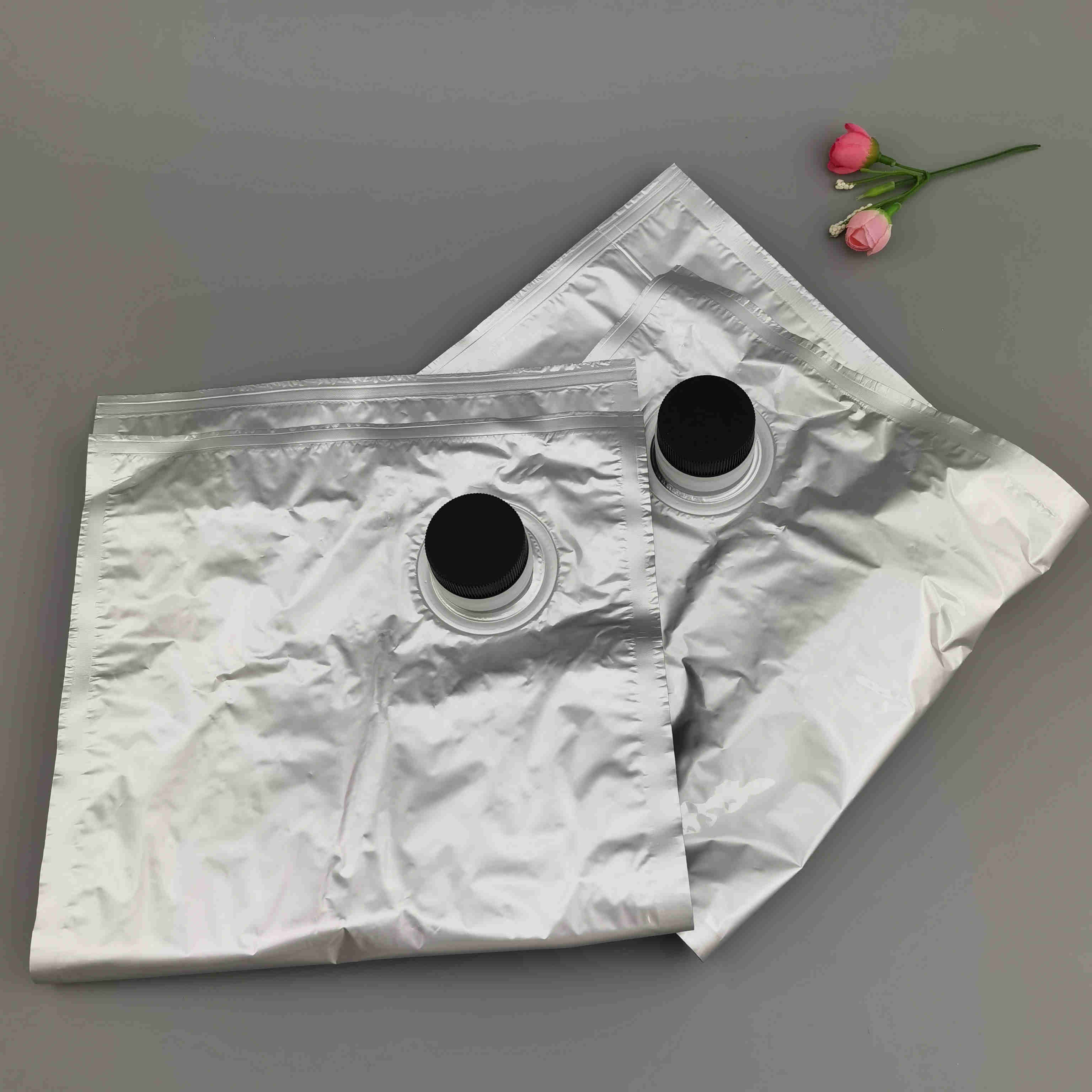 供應(yīng)BIB無(wú)菌鍍鋁盒中袋 3L飲用水袋裝水蝴蝶閥水龍頭包裝袋定制