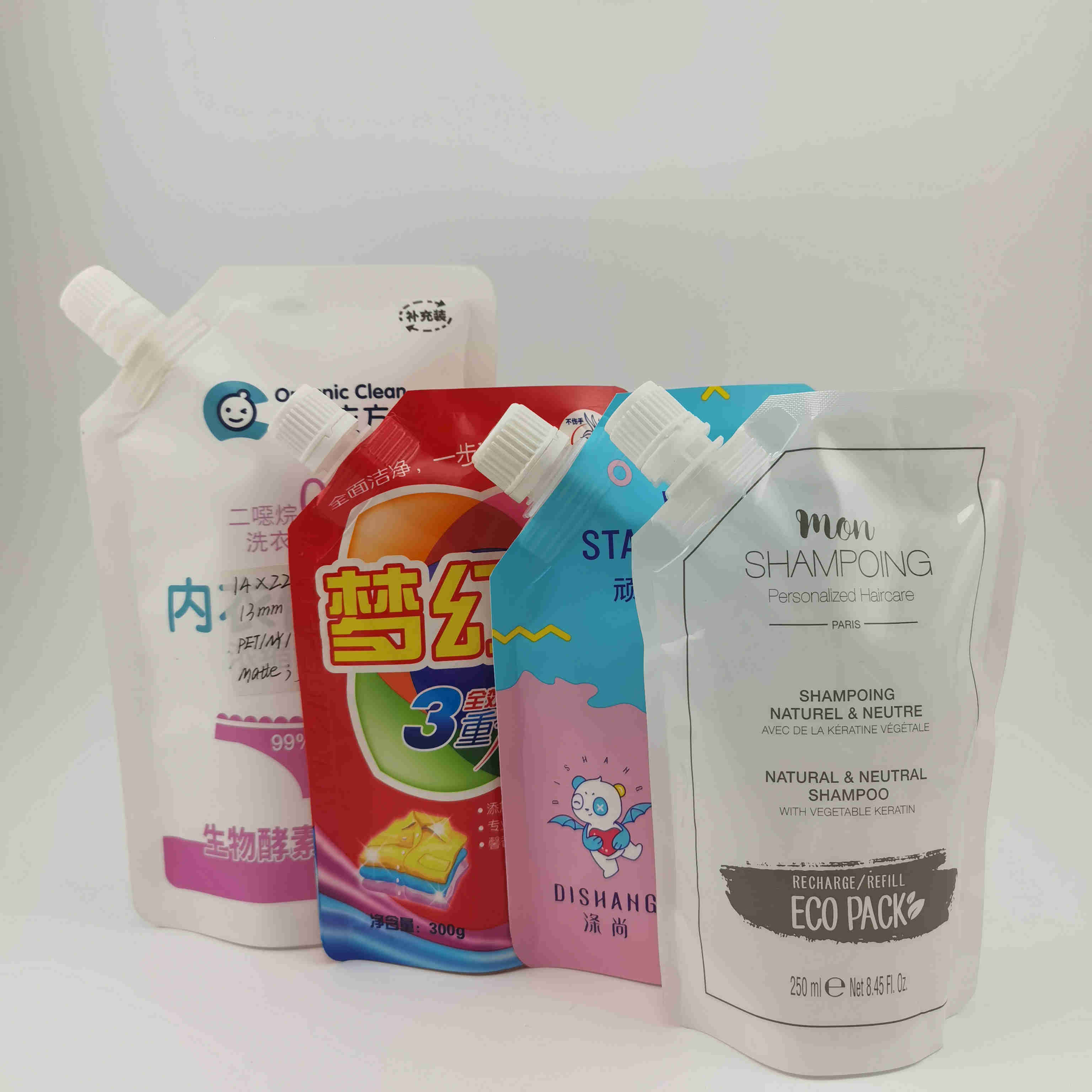 工廠(chǎng)定制洗衣液包裝袋自封塑料吸嘴液體袋彩印鋁箔吸嘴包裝袋