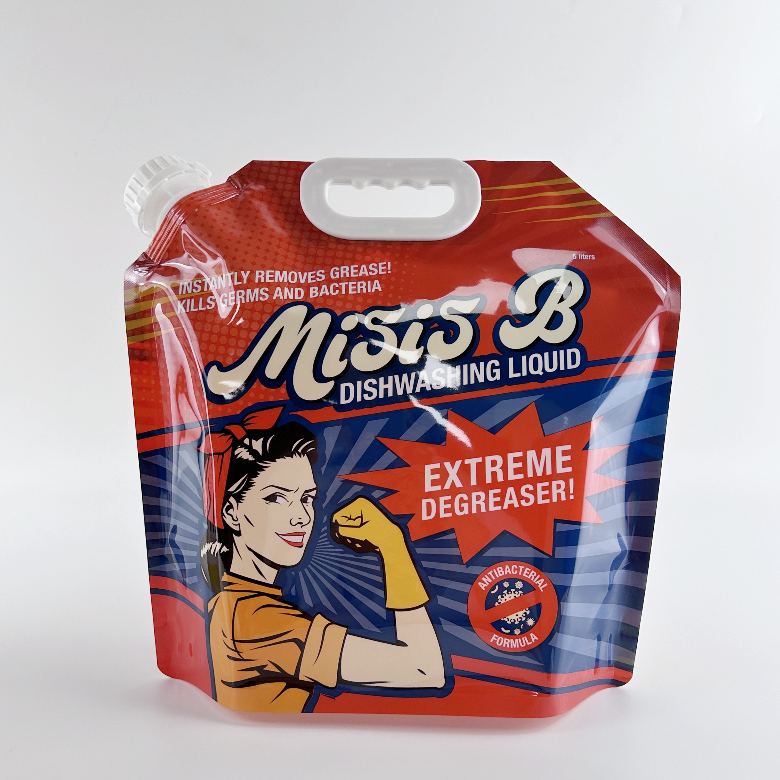 出口5L一次性可樂(lè)打包袋33mm吸嘴自立吸嘴袋便攜式液體袋生產(chǎn)廠(chǎng)家